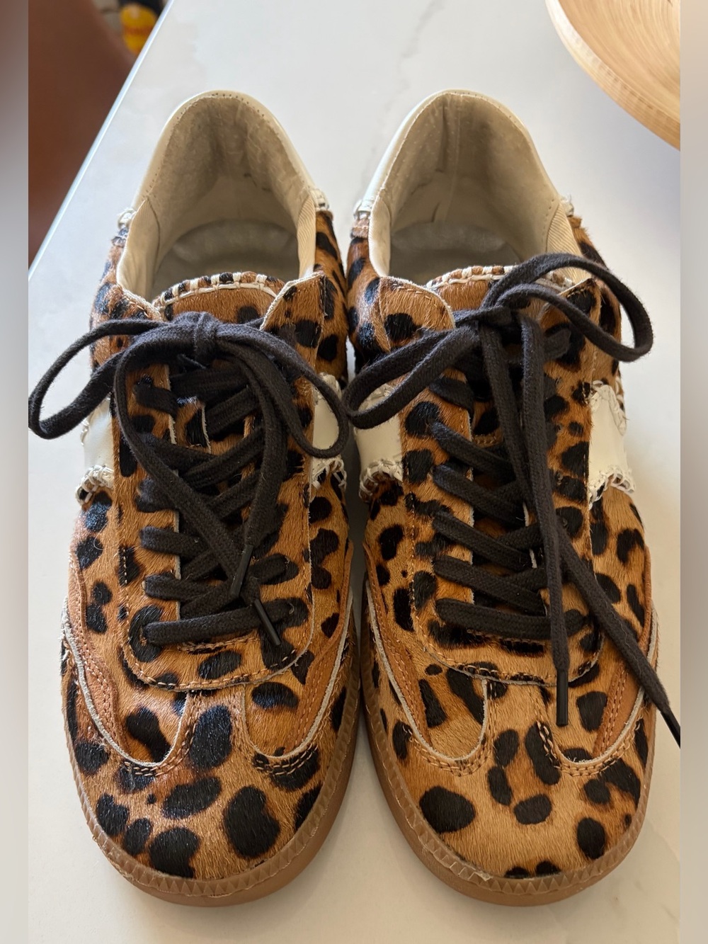 💫 Dolce Vita 💫 8.5 Notice Stitch Sneakers Cheetah print  Like New